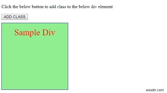 HTML DOM क्लासलिस्ट प्रॉपर्टी 