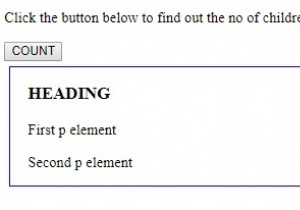 HTML DOM चाइल्डएलिमेंटकाउंट प्रॉपर्टी 