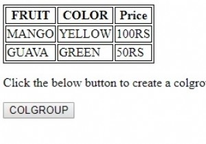 HTML DOM ColumnGroup ऑब्जेक्ट 