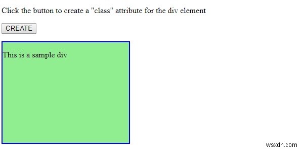 HTML डोम createAttribute () विधि 