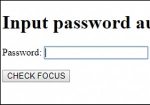 एचटीएमएल डोम इनपुट पासवर्ड ऑटोफोकस संपत्ति 
