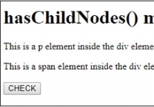 HTML DOM में चाइल्ड नोड्स () विधि है 