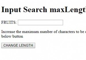 HTML DOM इनपुट सर्च मैक्सलेंथ प्रॉपर्टी 