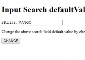 HTML DOM इनपुट सर्च डिफॉल्ट वैल्यू प्रॉपर्टी 
