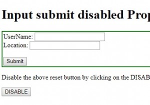 HTML DOM इनपुट अक्षम संपत्ति सबमिट करें 