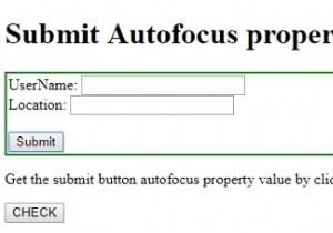 एचटीएमएल डोम इनपुट ऑटोफोकस संपत्ति जमा करें 
