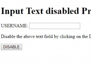 HTML DOM इनपुट टेक्स्ट अक्षम संपत्ति 