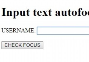 HTML DOM इनपुट टेक्स्ट ऑटोफोकस प्रॉपर्टी 