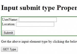 एचटीएमएल डोम इनपुट सबमिट प्रकार संपत्ति 