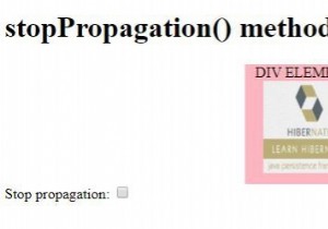 HTML DOM स्टॉपप्रॉपैगेशन () इवेंट मेथड 
