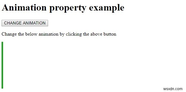 HTML DOM स्टाइल एनिमेशन प्रॉपर्टी 