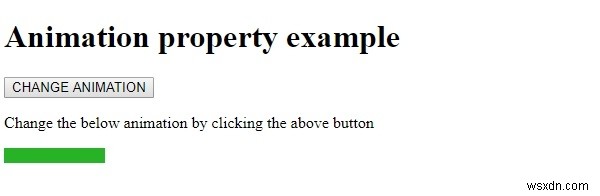 HTML DOM स्टाइल एनिमेशन प्रॉपर्टी 