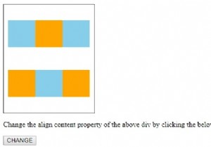 HTML DOM स्टाइल alignContent प्रॉपर्टी 