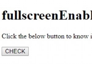 एचटीएमएल डोम फुलस्क्रीन सक्षम () विधि 