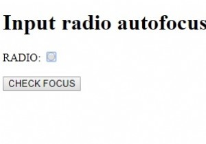 एचटीएमएल डोम इनपुट रेडियो ऑटोफोकस संपत्ति 