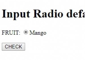 HTML DOM इनपुट रेडियो डिफ़ॉल्टचेक की गई संपत्ति 