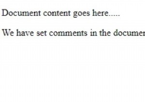 एचटीएमएल टिप्पणियाँ 