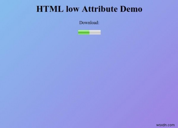 HTML कम विशेषता 