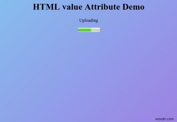 HTML मान विशेषता 