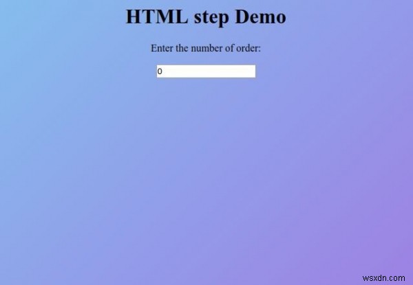 HTML चरण विशेषता 