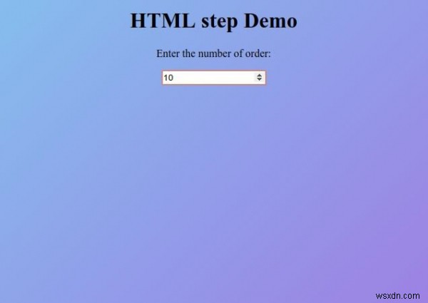 HTML चरण विशेषता 