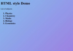 HTML शैली विशेषता 