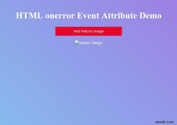 HTML आतंक घटना विशेषता 