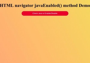 HTML नेविगेटर javaEnabled () विधि 
