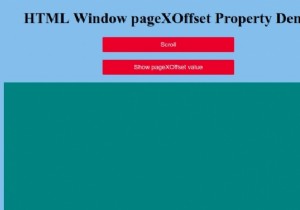 HTML विंडो पृष्ठXOffset संपत्ति 