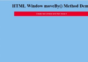 HTML विंडो मूवबाय () विधि 
