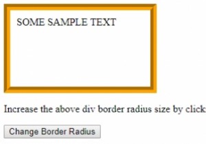 HTML DOM स्टाइल बॉर्डरत्रिज्या संपत्ति 