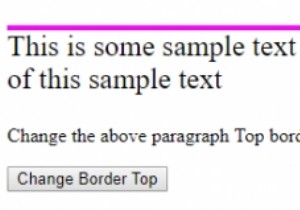HTML DOM स्टाइल बॉर्डरटॉप प्रॉपर्टी 