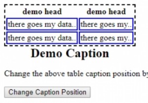 एचटीएमएल डोम स्टाइल कैप्शनसाइड प्रॉपर्टी 