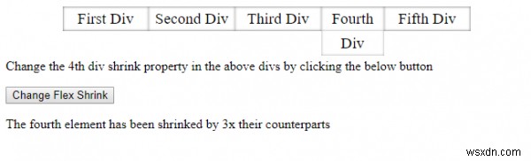 HTML DOM स्टाइल flexShrink संपत्ति 