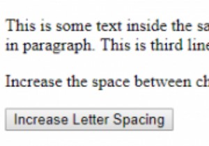 HTML DOM स्टाइल लेटरस्पेसिंग प्रॉपर्टी 