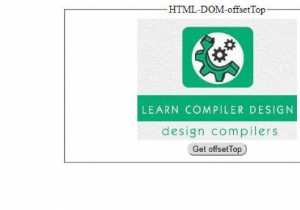 HTML DOM ऑफ़सेटटॉप प्रॉपर्टी 