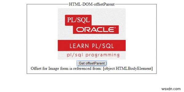HTML DOM ऑफ़सेटपैरेंट प्रॉपर्टी 