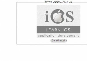 HTML DOM ऑफ़सेट लेफ्ट प्रॉपर्टी 