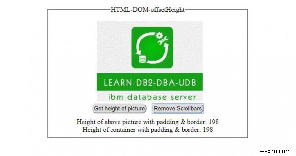 HTML DOM ऑफ़सेटहाइट प्रॉपर्टी 