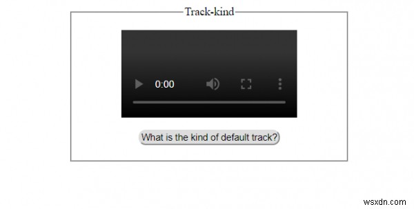 HTML DOM ट्रैक प्रकार की संपत्ति 