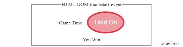 HTML DOM टचस्टार्ट इवेंट 