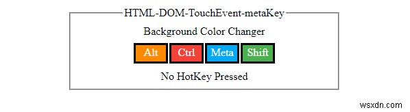 HTML DOM TouchEvent मेटाकी संपत्ति 