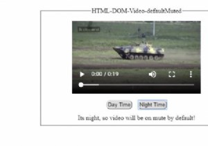 HTML DOM वीडियो डिफ़ॉल्टम्यूटेड प्रॉपर्टी 