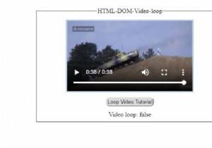 HTML DOM वीडियो लूप प्रॉपर्टी 