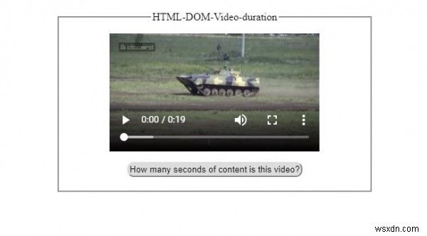 HTML DOM वीडियो अवधि संपत्ति 