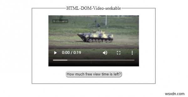 एचटीएमएल डोम वीडियो तलाशने योग्य संपत्ति 