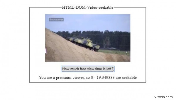एचटीएमएल डोम वीडियो तलाशने योग्य संपत्ति 