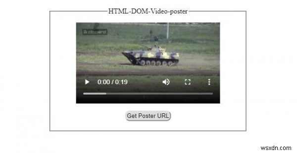 एचटीएमएल डोम वीडियो पोस्टर संपत्ति 