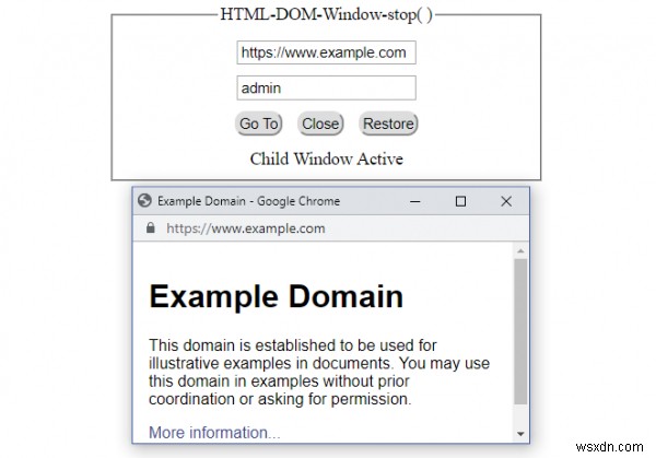 HTML DOM विंडो स्टॉप () विधि 