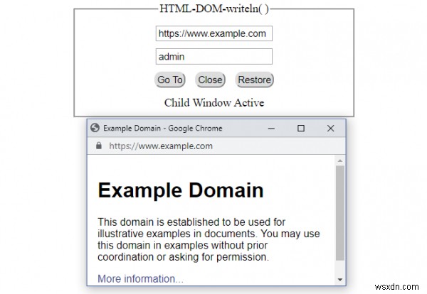 HTML डोम राइटलाइन () विधि 